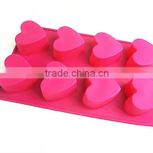 10114 8 Pcs Hearts Shape Silicone Cake Mold thumbnail-4