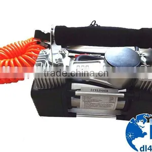12V DC Portable Silent Mini Auto Air Compressor Small Tire Inflator thumbnail-1