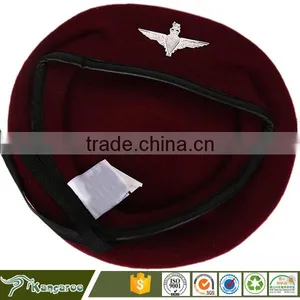 Wholesale Custom Types Of Red Military Berets thumbnail-4