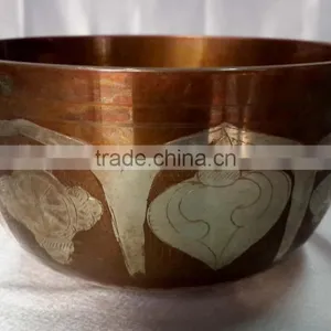 Best Selling Silver Plated High Rise Tibetan Meditation Singing Bowl thumbnail-1