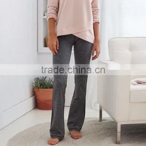 Yoga Pants Cotton Women Fashion Plain Dyed Wholesale Custom Jogging Pants 100% Cotton Loose Cotton Pants Women thumbnail-3