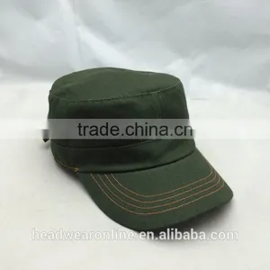 Customize Fashion Army Green Military Caps and Flat Caps With Dongguan Factory thumbnail-2