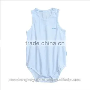 Wholesale Plain Organic Cotton Baby Rompers thumbnail-1