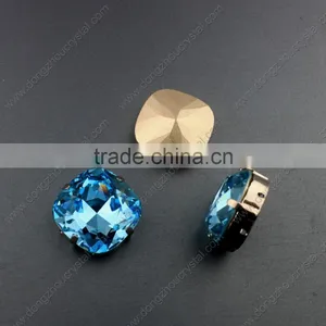 Best-selling Topaz Drop Shape Glass Fancy Stones.Factory Price Pointback Faceted Glass thumbnail-4