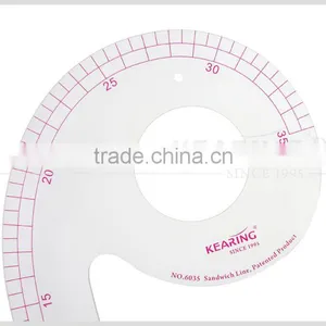 Kearing Fashion Design 1.2mm Thick Sandwich Line Printing 35cm Tailor Curve #6035 thumbnail-3