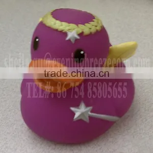 Wholesale Angel Bath Duck Toys, Magic Wand Fairy Rubber Duck thumbnail-1