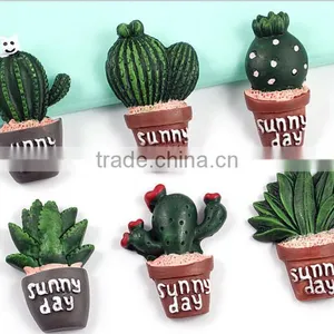 High Imitation Cactus Resin Charms Fashion Cactus Resin Decoration Charms for Office Ornaments thumbnail-1