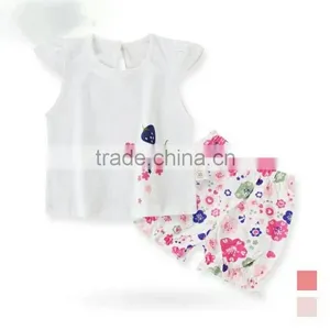 Child Clothes Baby Printed Tshirt Set With Strawberries thumbnail-1