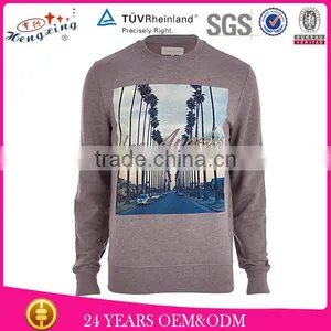 Grey Men 100% Cotton Hoodie Custom Print thumbnail-1