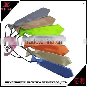 Monochrome Short School Polyester Printed Kid's Necktie thumbnail-5