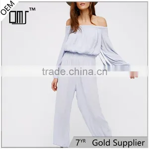 New Vintage Boho Clothing off Shoulder Summer Jumpsuits for Women thumbnail-1