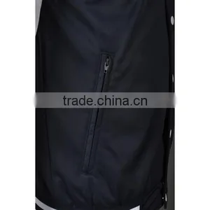Men Wholesale Fashion Satin Wool Varsity Jackets thumbnail-6