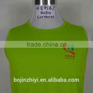 Dri Fit Sport Green Tank Top Heat Transfer Printing Cosy Vest thumbnail-3