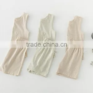 Wholesale 100% Organic Cotton Baby Clothing Sets Baby Organic t Shirt and Short Pants Set Baby Boy Girl t Shirt thumbnail-5