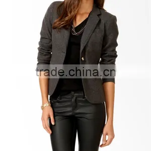 Essential Wool-Blend Blazer thumbnail-1