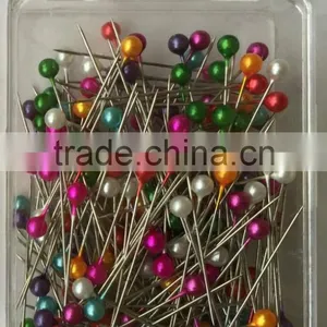 Hot Sale of Flat HEAD PIN/glass Head Pin / Pearl Head Pin /flower Head Pin/leaf Head Pin/heart Head Pin With Pin Length 55mm thumbnail-2