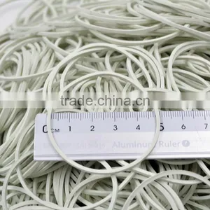 Silicone Custom Color White Rubber Band thumbnail-2