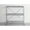 Storeroom Metal Display Stands With 3 Shelf , Chrome Plating thumbnail-1