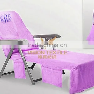 MICROFIBER BEACH CHAIR COVER WITH BAG thumbnail-1