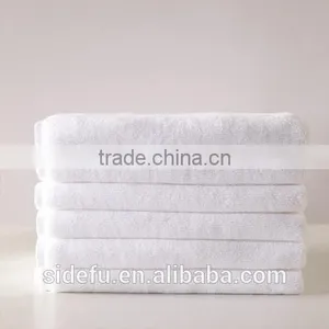 Wholesale Hotel 100% Cotton White Bath Towel Set thumbnail-5