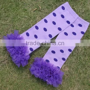 Toddlers Baby Leggings Knee High Socks Polka Dot Lace Ruffled Knit Kids Leg Warmers thumbnail-2