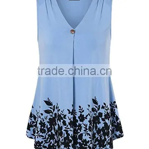 Women's Fair Trade Blank Distressed Lady Flow Blouse thumbnail-3