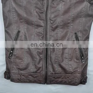 2015 Last Fashion Mens Hot Selling Handsome Spring Slim Leather Coat thumbnail-5
