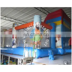 Crazy Rabbit Cartoon Painting Inflatable Bounce Castle With Slide thumbnail-3