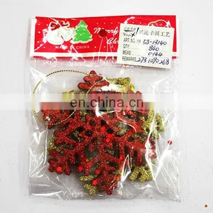 Snow Christmas Ornaments With Gold Dust thumbnail-1