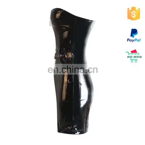 Wholesale Shining Lady Sexy Ziper Cheap Leather PVC Lingerie thumbnail-2