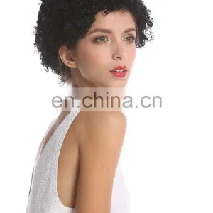 Short Curly Afro Party Wigs for Black Women P-W211 thumbnail-6