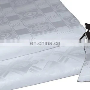 Wholesale Factory Low Price 100% Raw Cotton Superior Quality Bazin Riche African Sewing Fabric for Wedding Party thumbnail-3