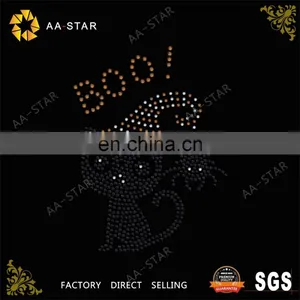 Hot Sale Fashionable Cat Iron on Motif With a Hanging Spider thumbnail-1