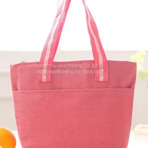 Pink Polyester Cooler Bag With Long Handle From China thumbnail-1