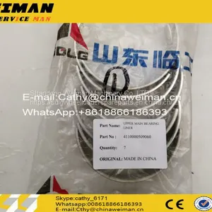 Geunine SDLG LG936L LG956L Wheel Loader Spare Parts 4110000509060 UPPER MAIN BEARING LINER thumbnail-1
