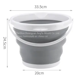 Plastic Folding Bucket Mould Portable Outdoor Folding Water Car Washing Mould Plastic Injection Mould thumbnail-5