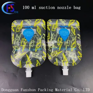 Transparent Bone Strip Sealing Nozzle Bag Juice Drink Sealing Bag 100ml Liquid Sealing Nozzle Bag thumbnail-1