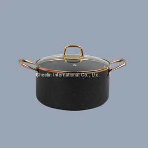 Non-stick Pressed Aluminium Cookware Set With Marble Coating thumbnail-4