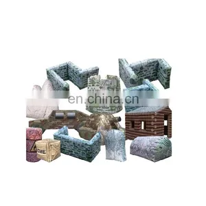 Archery Shooting Target Used Inflatable Air Bunker Set Cheap Tank Car Box Camouflage Brick Wall Inflatable Paintball Bunkers thumbnail-2