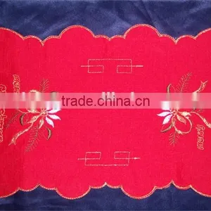 New Arrival High Quality Table Cloth Embroidered Table Cloth Wedding Tablecloth Christmas Design Fabric Tablecloth thumbnail-1