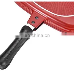 Hot Sale Korea Portable BBQ Grill Double Sided Grill Pan thumbnail-3