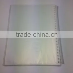 Plastic 23 Holes Ring Clip Clear Pocket Display Book thumbnail-2