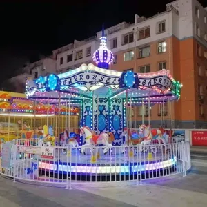 Amusement Park Christmas Horse Machine Electric Rides Madagascar Carousel For Kids thumbnail-4