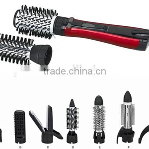 Electric Steam Iron Hair Brush Styler Hair Curler 6 in 1 1000W thumbnail-2