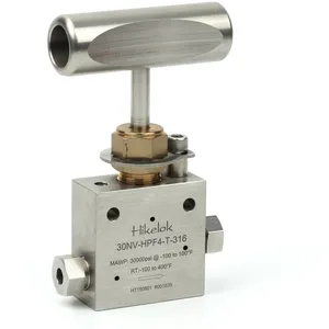Ultrahigh Pressure 15000 Psi HiP Autoclave Butech Type 1/4'' 3/8'' OD Fnpt Needle Valve thumbnail-2