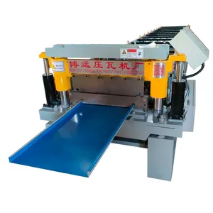 25-400 Type Low Standing Edge Tile Press Machine Aluminum Magnesium Manganese Roof Panel Press Machine thumbnail-1