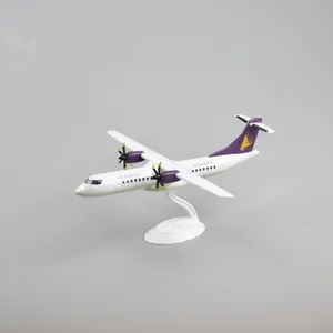 28cm ATR-72 AIR CAMBODIA Plastic Plane Model With Wheels Aircraft Plane Model Gift Toy thumbnail-1