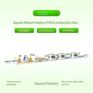 Square Shell Battery Assembly Line, Industrial and Commercial Energy Storage Module Pack Production Equipment, Production Line Full - Case Delivery, Lithium - Ion Battery thumbnail-1