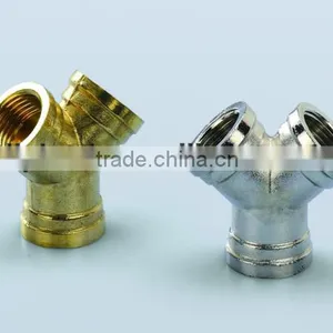 Casting Brass Fittings Brass Y Type Female Tee thumbnail-1