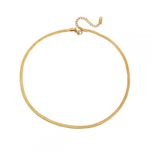 Custom Round Stainless Steel Rhinestone Charm Necklace - 18K Gold Plated thumbnail-5